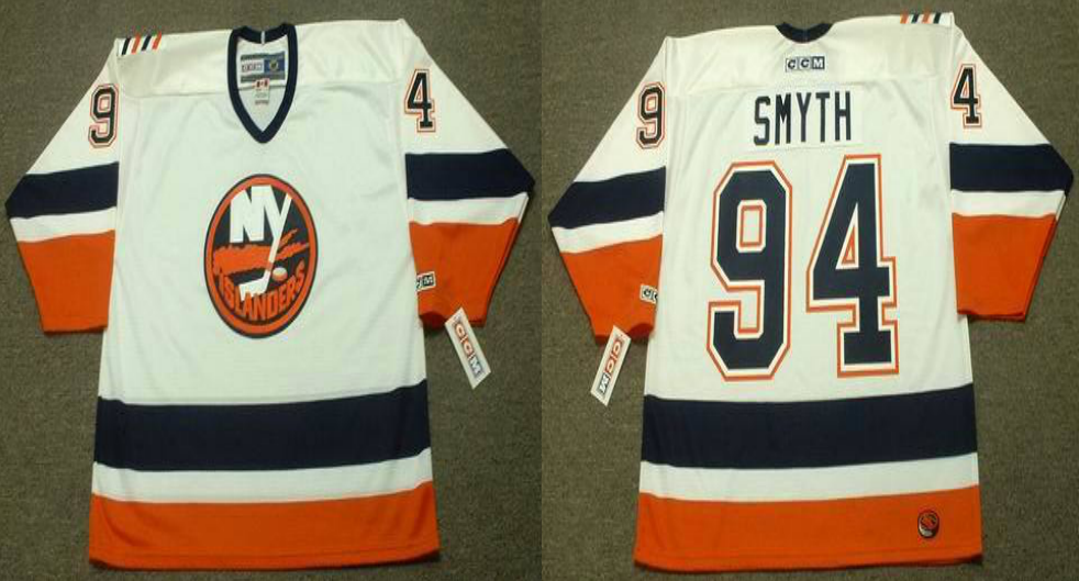 2019 Men New York Islanders 94 Smyth white CCM NHL jersey
